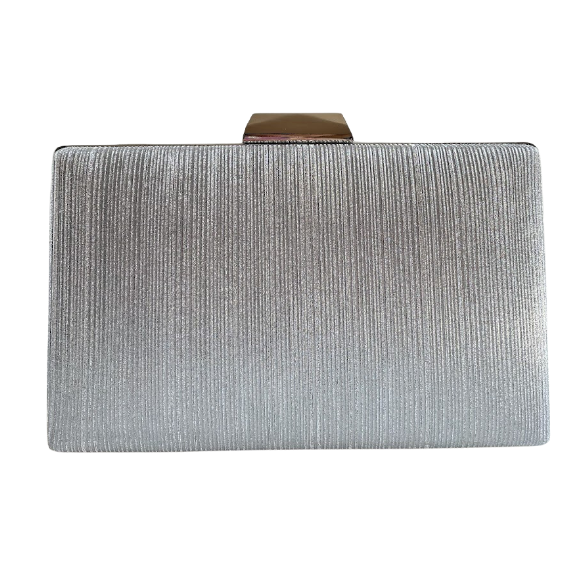 Bolsa Festa Clutch Brilho Prata
