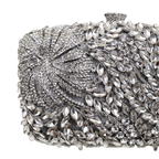 Bolsa Festa Clutch Pedraria Strass Prata