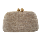 Bolsa de Festa Clutch Linho Bege - ReUse