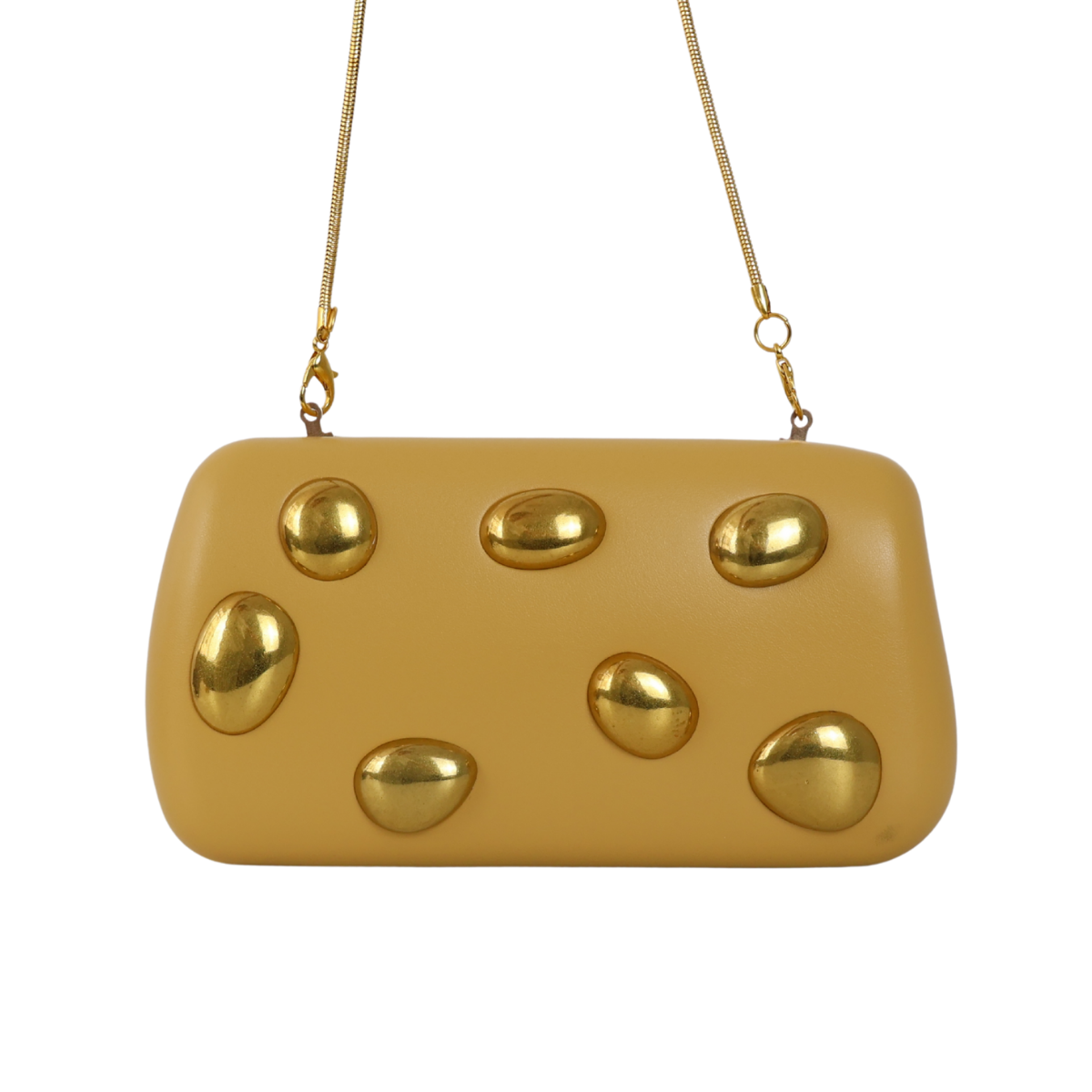 Bolsa Clutch Festa Courino Amarela - ReUse