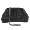Bolsa Festa Clutch Strass Preta