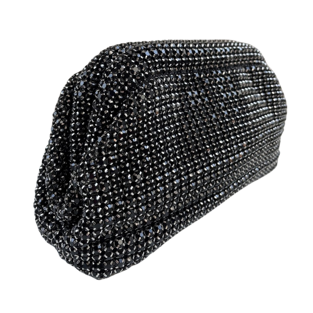Bolsa Festa Clutch Strass Preta