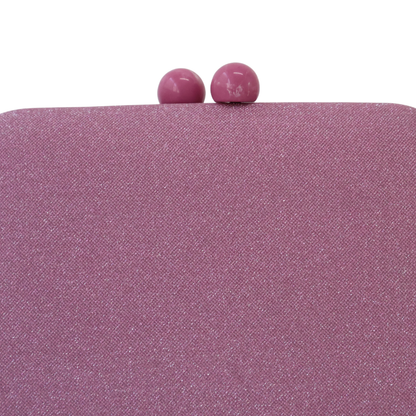 Bolsa de Festa Clutch Rosa Brilho