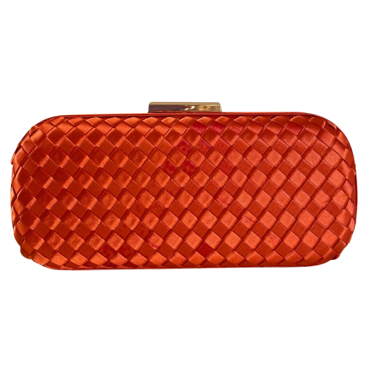 Clutch Tressê Cetim Inspired Grande Laranja