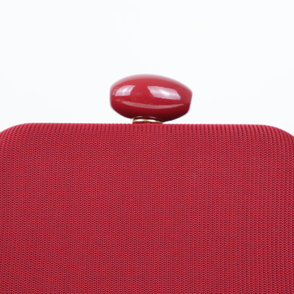 Bolsa Festa Clutch Tecido Marsala