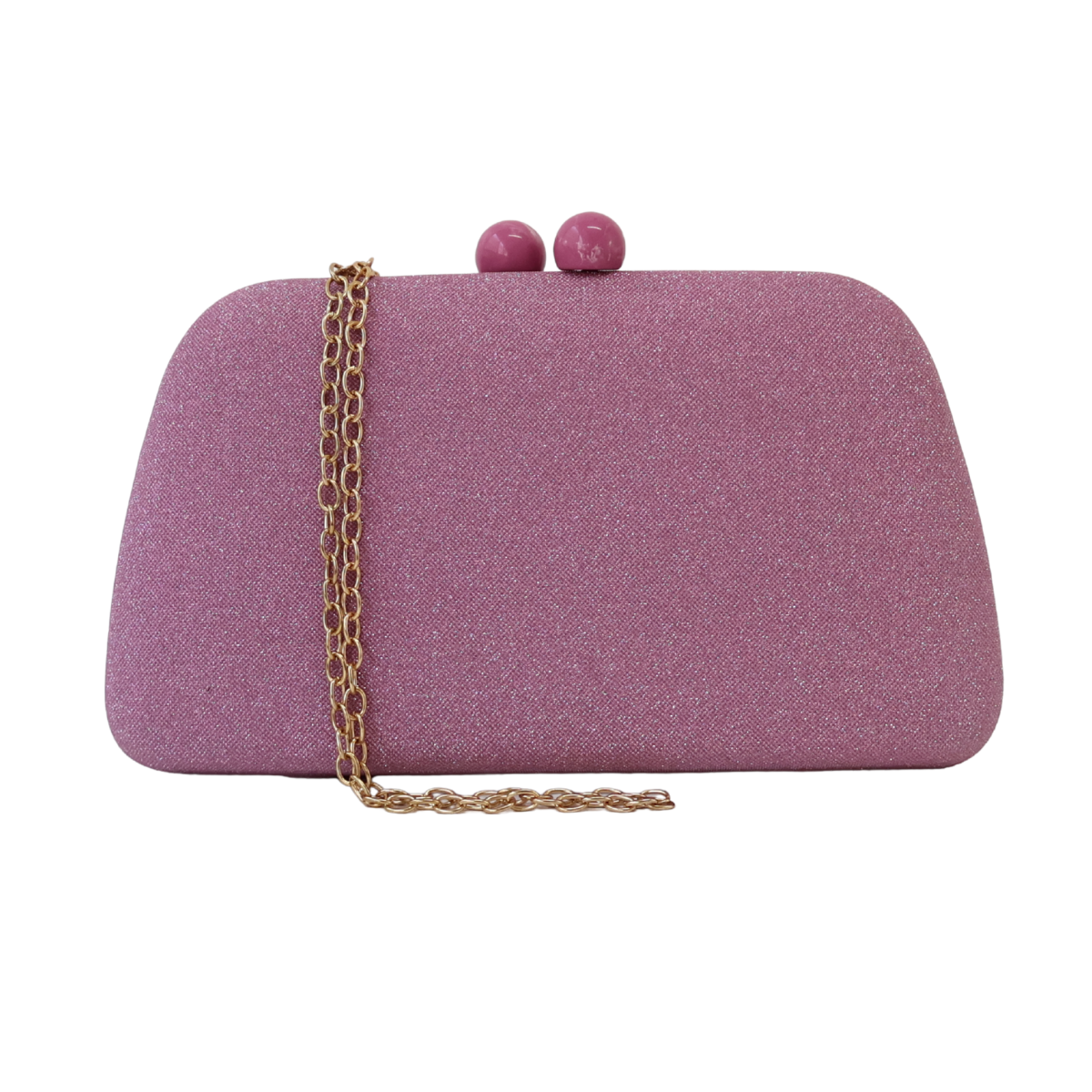 Bolsa de Festa Clutch Rosa Brilho