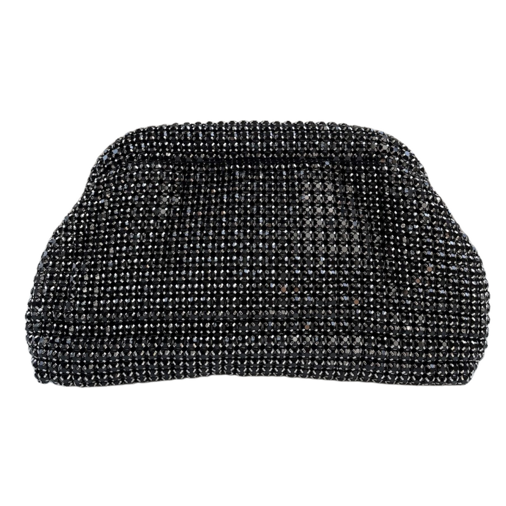 Bolsa Festa Clutch Strass Preta