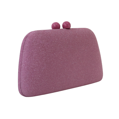 Bolsa de Festa Clutch Rosa Brilho