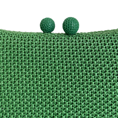 Bolsa de Festa Clutch Palha Verde