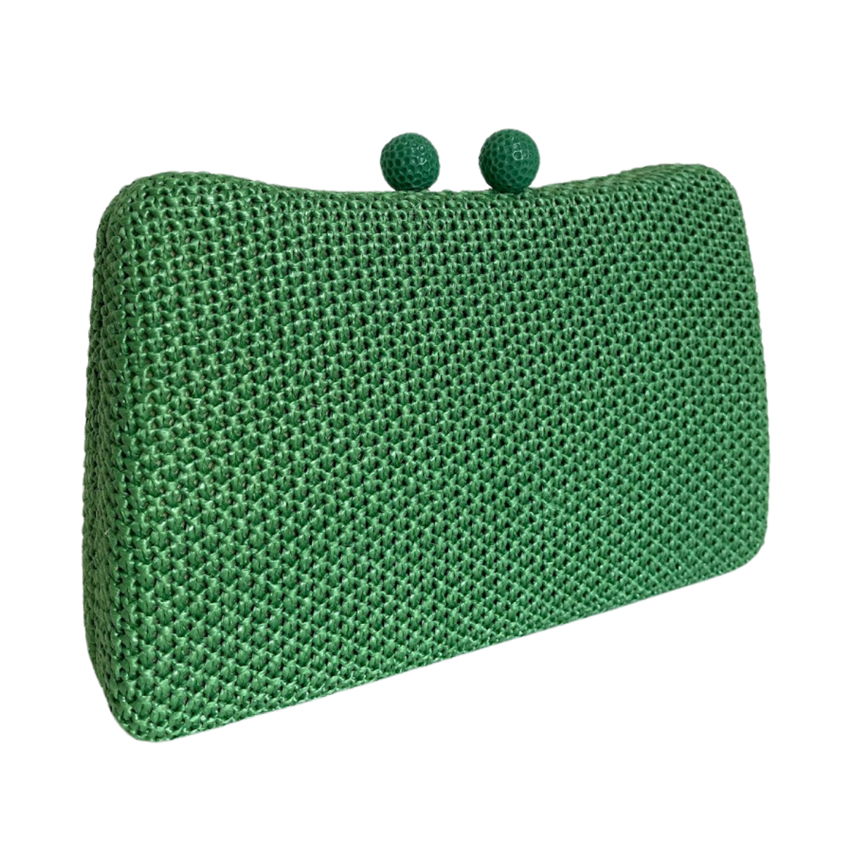 Bolsa de Festa Clutch Palha Verde