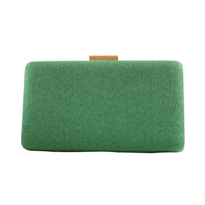 Bolsa de Festa Clutch Tecido Verde Toucan