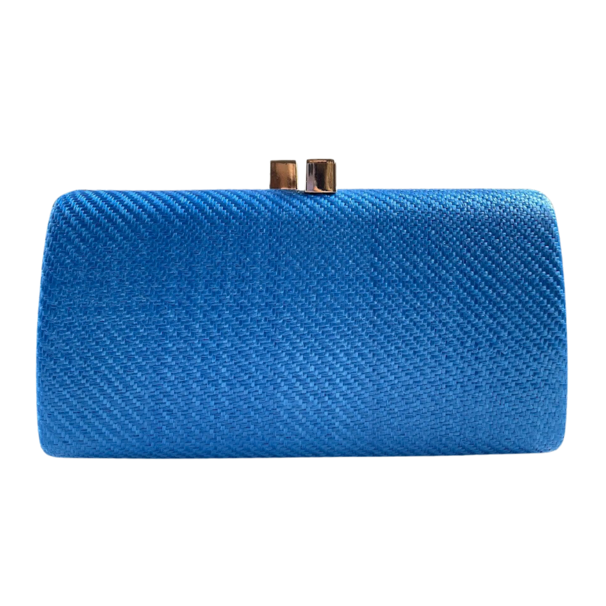 Bolsa de Festa Clutch Palha Azul