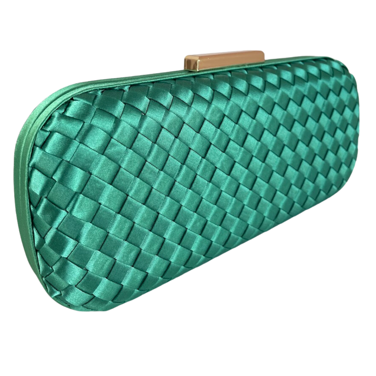 Clutch Tressê Cetim Inspired Grande Verde