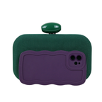 Bolsa Festa Clutch Tecido Verde