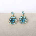 Brinco Azul Turquesa - Semijoia