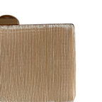 Bolsa Clutch Festa Tecido Aveludado Frizado Bege - ReUse