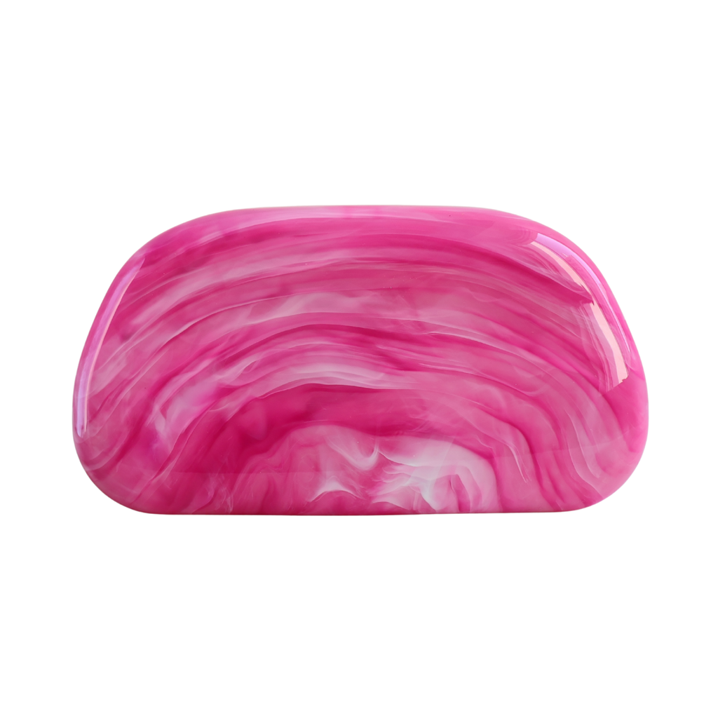 Bolsa de Festa Clutch Acrílico Mesclado Rosa