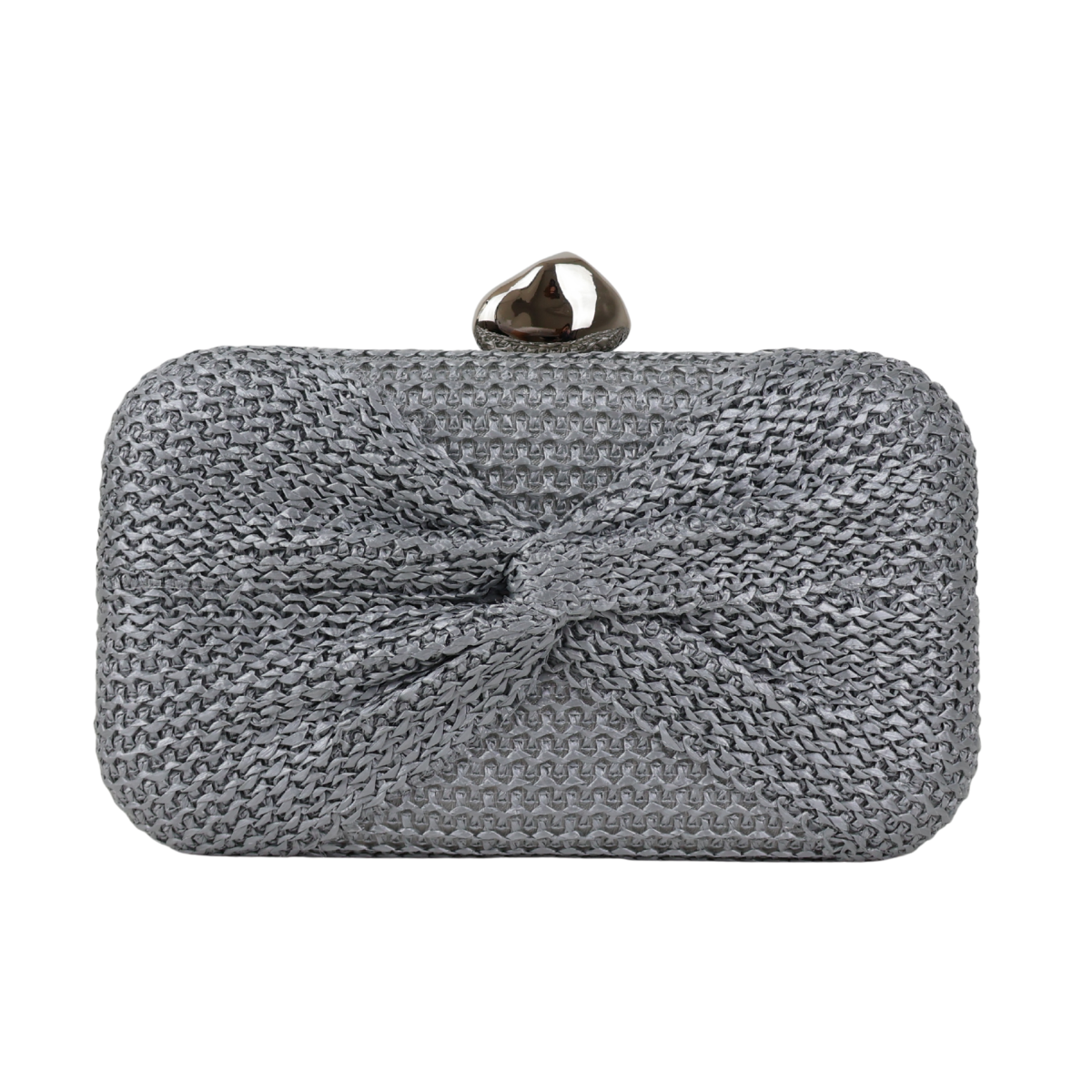 Bolsa Clutch Festa Palha Prata