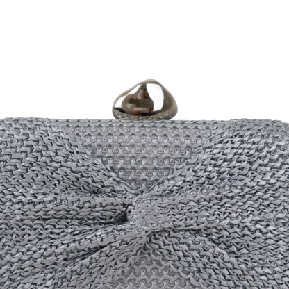 Bolsa Clutch Festa Palha Prata