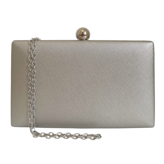 Bolsa de Festa Clutch Retangular Prateada - ReUse