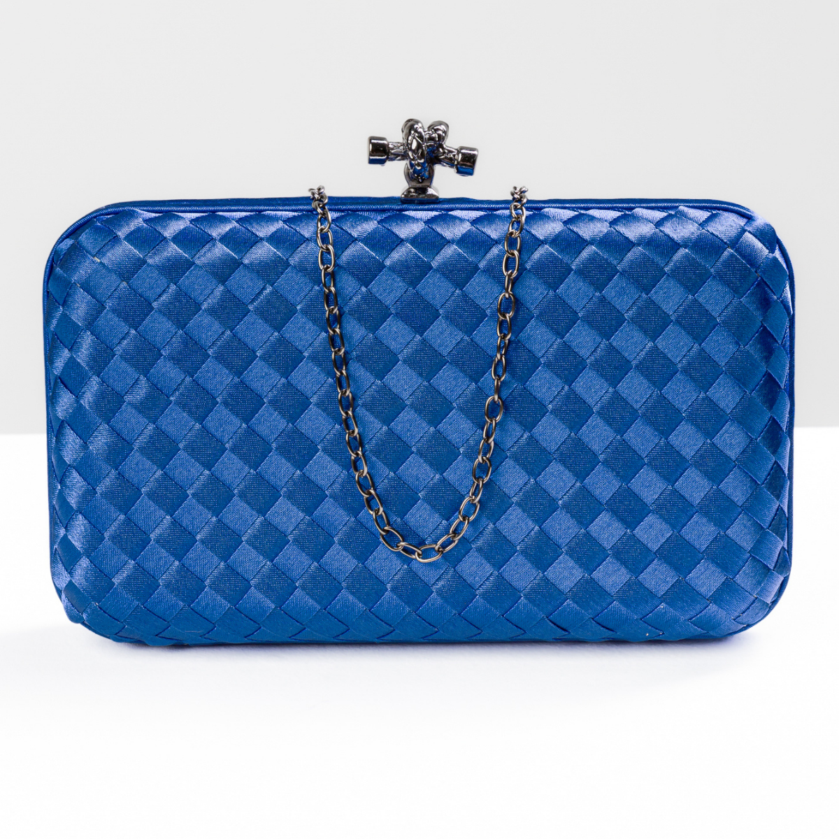 Bolsa Clutch Festa Tressê Média Azul Royal - ReUse