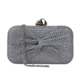 Bolsa Clutch Festa Palha Prata