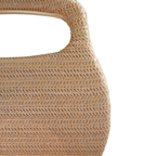 Bolsa de Mão Clutch Festa Palha Bege Claro