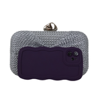 Bolsa Clutch Festa Palha Prata