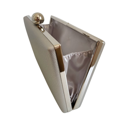 Bolsa de Festa Clutch Retangular Prateada - ReUse