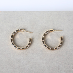 Brinco Dourado Zircônias - Semijoia