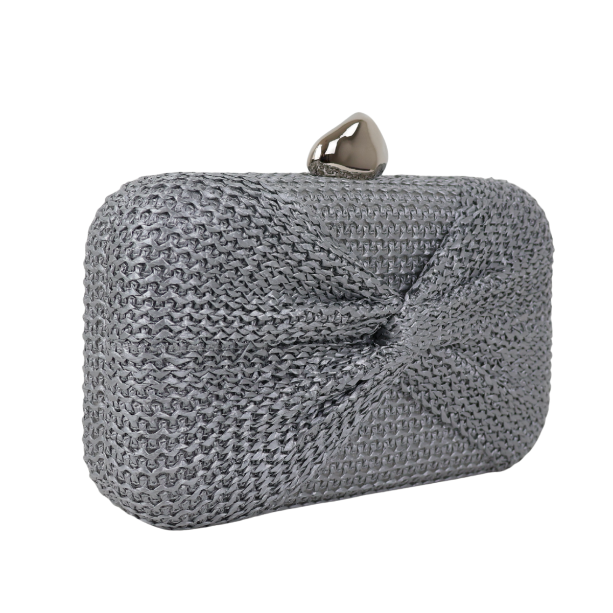 Bolsa Clutch Festa Palha Prata