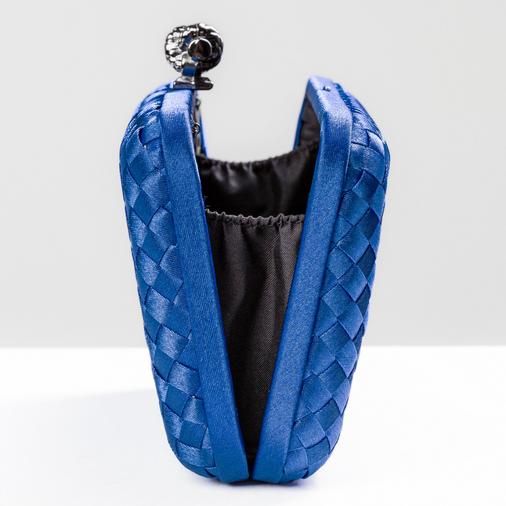 Bolsa Clutch Festa Tressê Média Azul Royal - ReUse