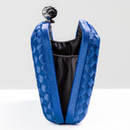 Bolsa Clutch Festa Tressê Média Azul Royal - ReUse