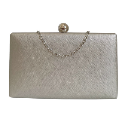 Bolsa de Festa Clutch Retangular Prateada - ReUse