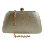 Bolsa de Festa Clutch Trapezoidal Dourada - ReUse