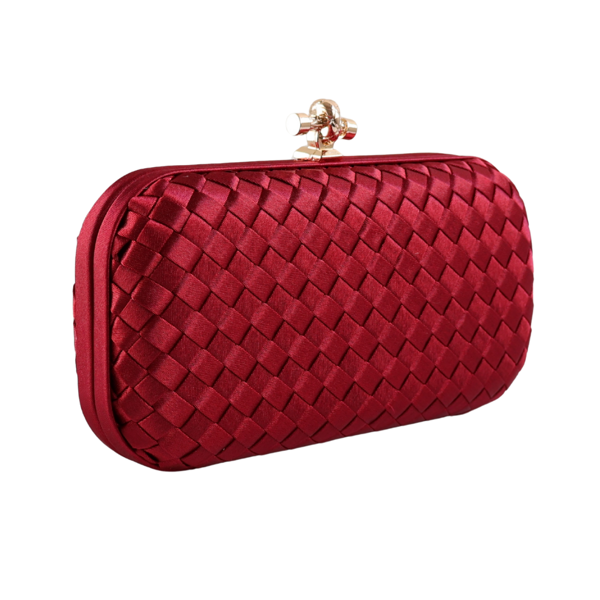 Clutch Tressê Cetim Inspired Pequena Marsala
