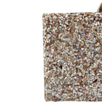 Bolsa Festa Clutch Pedraria Bege