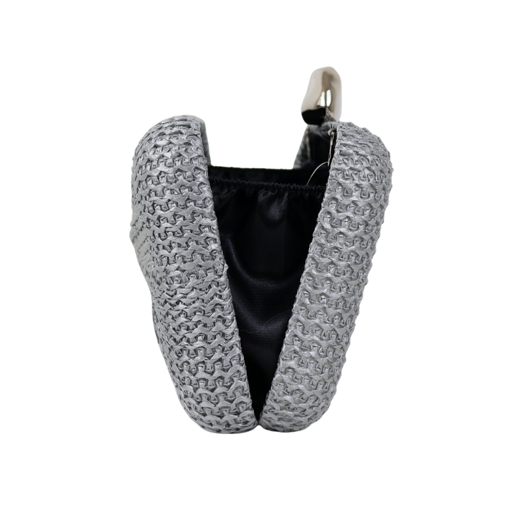 Bolsa Clutch Festa Palha Prata