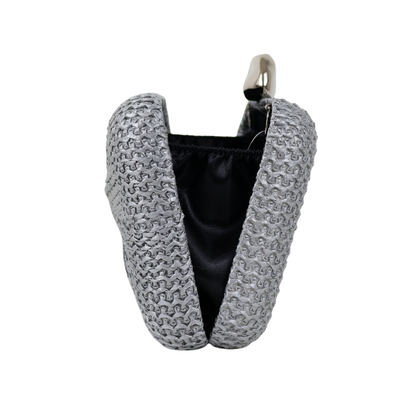 Bolsa Clutch Festa Palha Prata