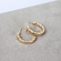 Brinco Dourado Zircônias - Semijoia