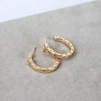 Brinco Dourado Zircônias - Semijoia