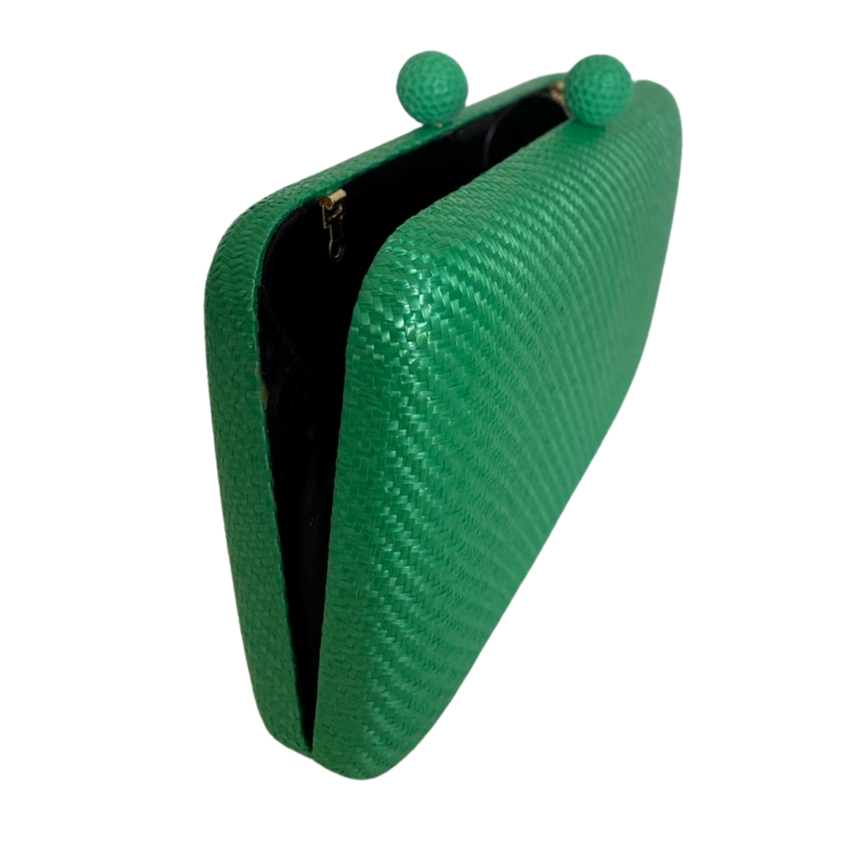 Bolsa de Festa Clutch Palha Verde