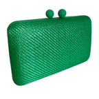 Bolsa de Festa Clutch Palha Verde
