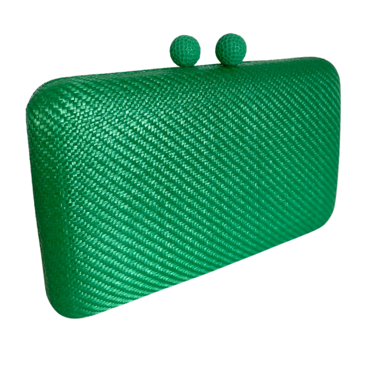 Bolsa de Festa Clutch Palha Verde