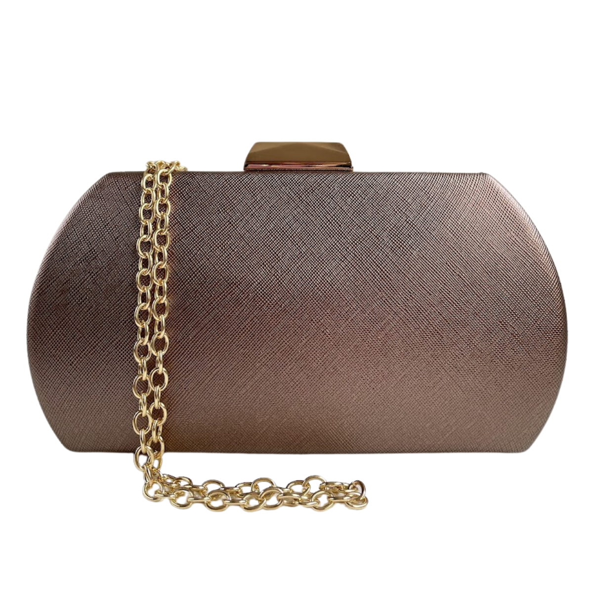 Bolsa Festa Clutch Marrom Bronze