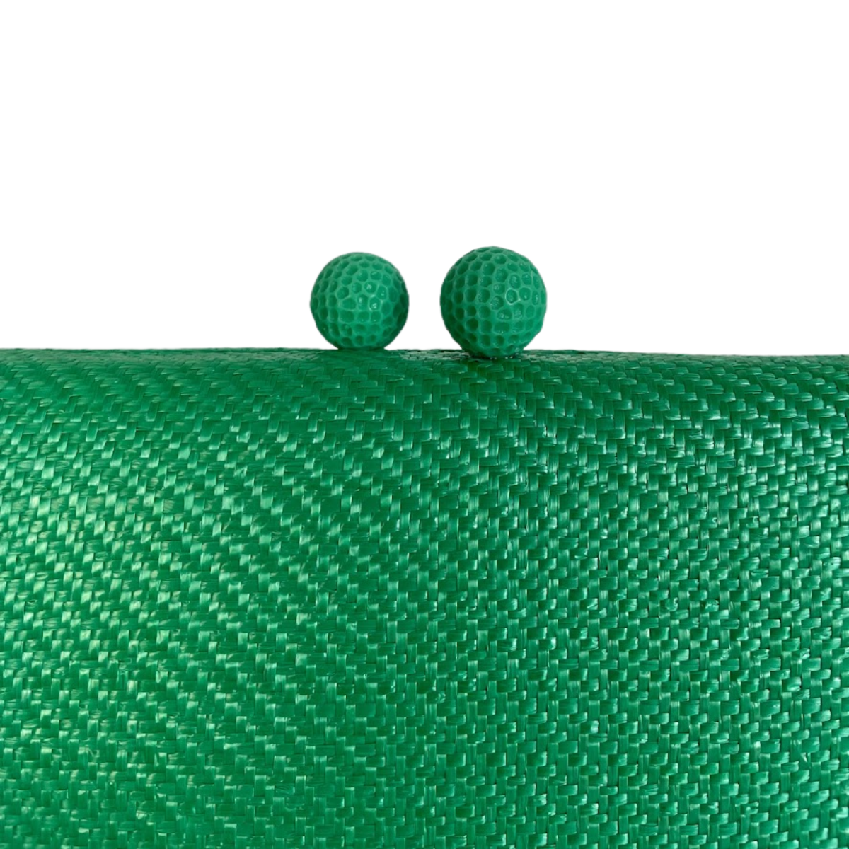 Bolsa de Festa Clutch Palha Verde