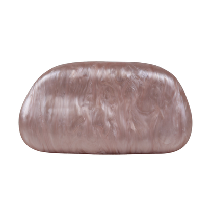 Bolsa de Festa Clutch Acrílico Perolada Rosa