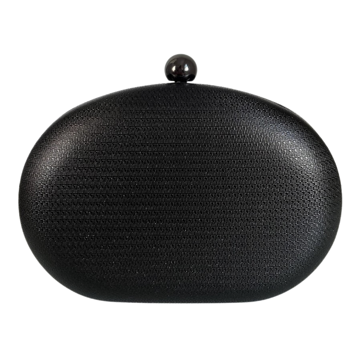 Bolsa de Festa Clutch Oval Preta