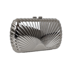 Bolsa de Festa Clutch Prateada Metalizada - ReUse