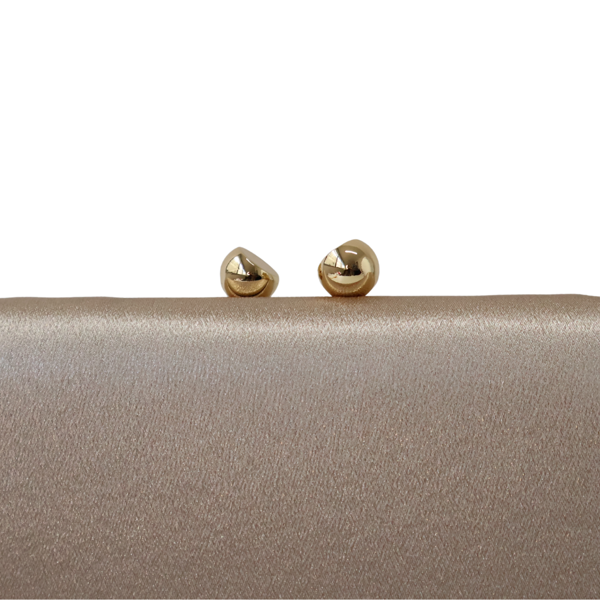 Bolsa Clutch Festa Cetim Dourado Claro